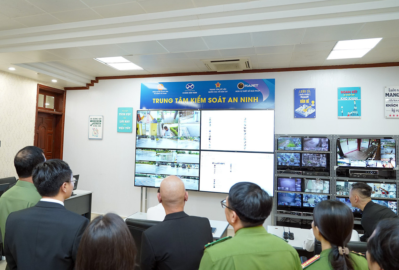 Trung tâm kiểm soát an ninh triển khai mô hình.