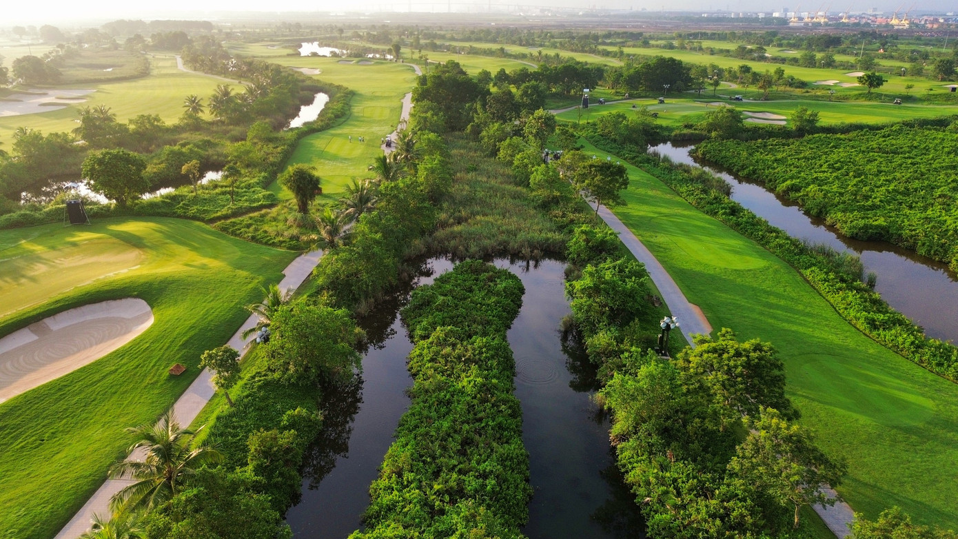 Vinpearl Golf Hải Phòng được cho là sân có mặt green tốt nhất miền Bắc hiện nay.
