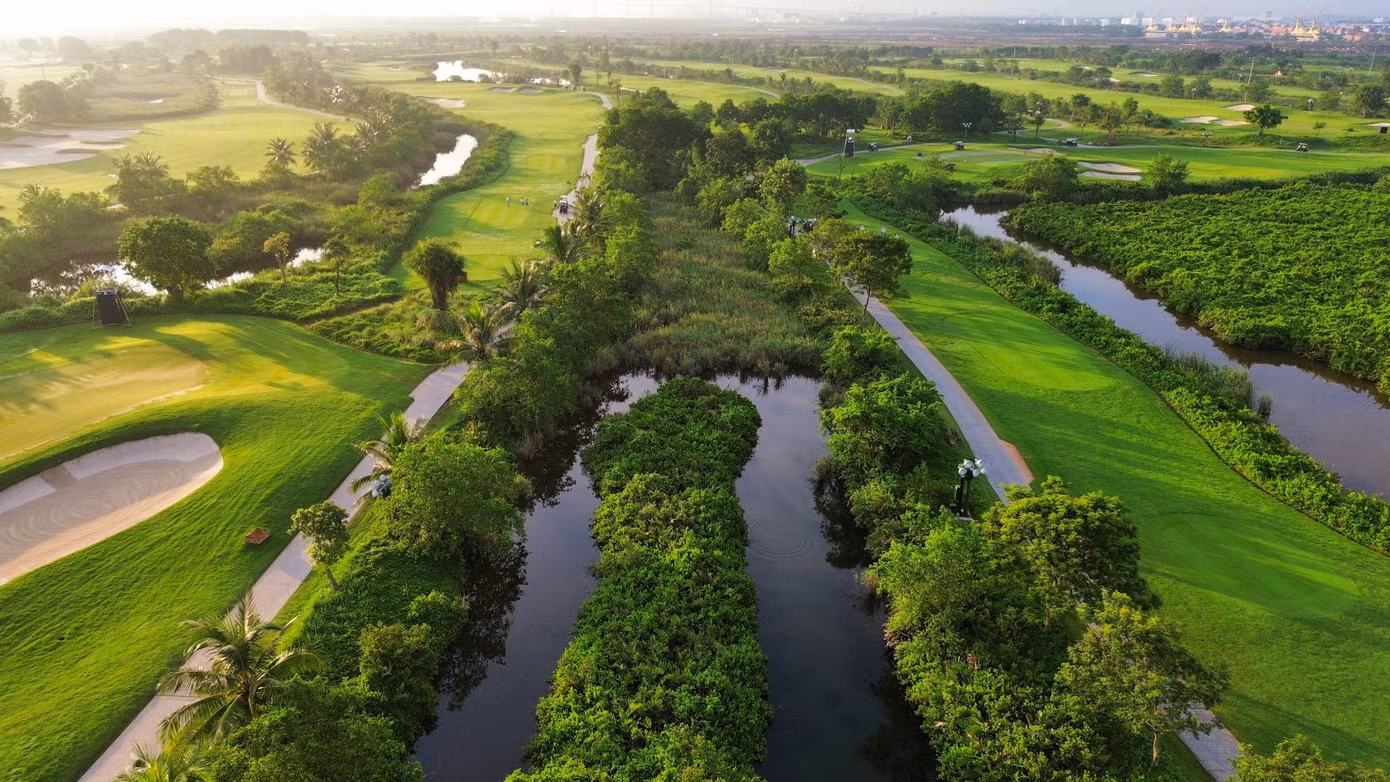Vinpearl Golf Hải Phòng được cho là sân có mặt green tốt nhất miền Bắc hiện nay.