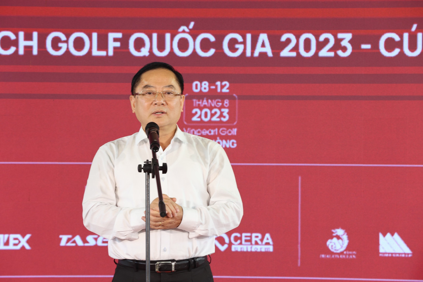 Nhà báo Lê Xuân Sơn – Tổng Biên tập báo Tiền Phong, đồng Trưởng Ban tổ chức Giải Vô địch Golf Quốc gia năm 2023 - Cúp VinFast.