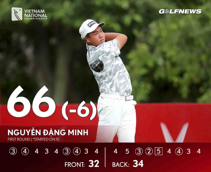 Đánh 66 gậy trong ngày đầu tiên, Nguyễn Đặng Minh lập kỷ lục tại Giải Vô địch Golf Quốc gia ảnh 81