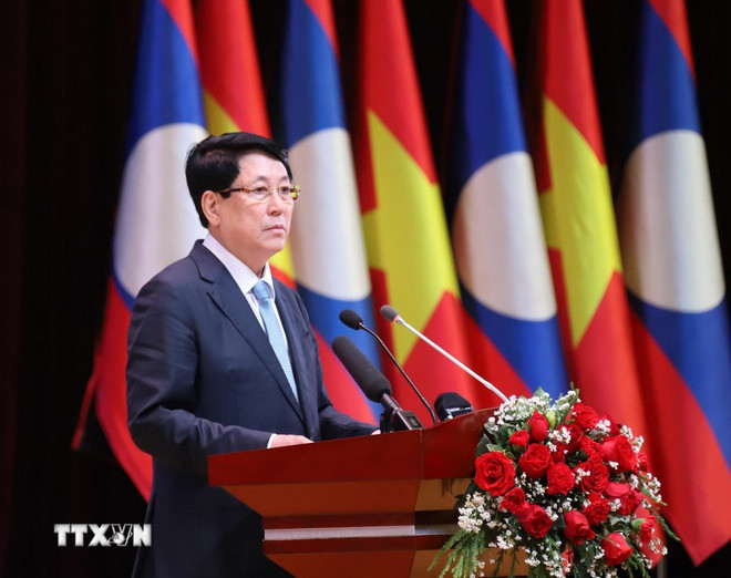 Chủ tịch nước Lương Cường phát biểu. (Ảnh: Lâm Khánh/TTXVN) Chủ tịch nước Lương Cường phát biểu. (Ảnh: Lâm Khánh/TTXVN)