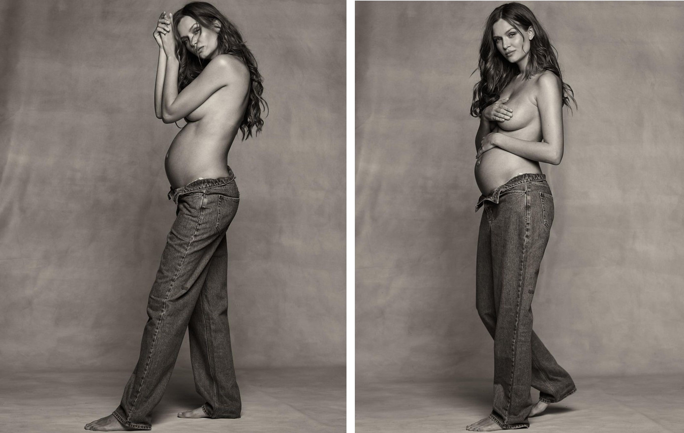 Josephine Skriver không thay đổi nhiều về hình thể lúc mang thai. Ảnh: IG. Josephine Skriver không thay đổi nhiều về hình thể lúc mang thai. Ảnh: IG.