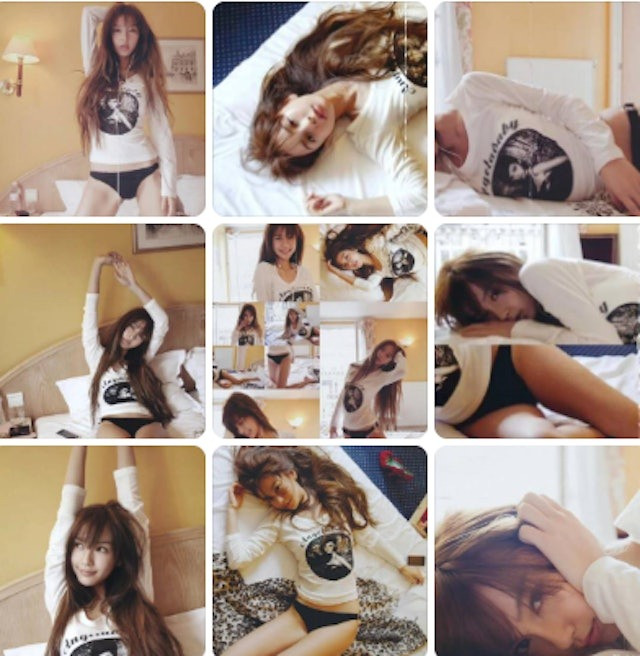 Loạt ảnh nội y năm 20 tuổi của Angelababy. Ảnh: Weibo.