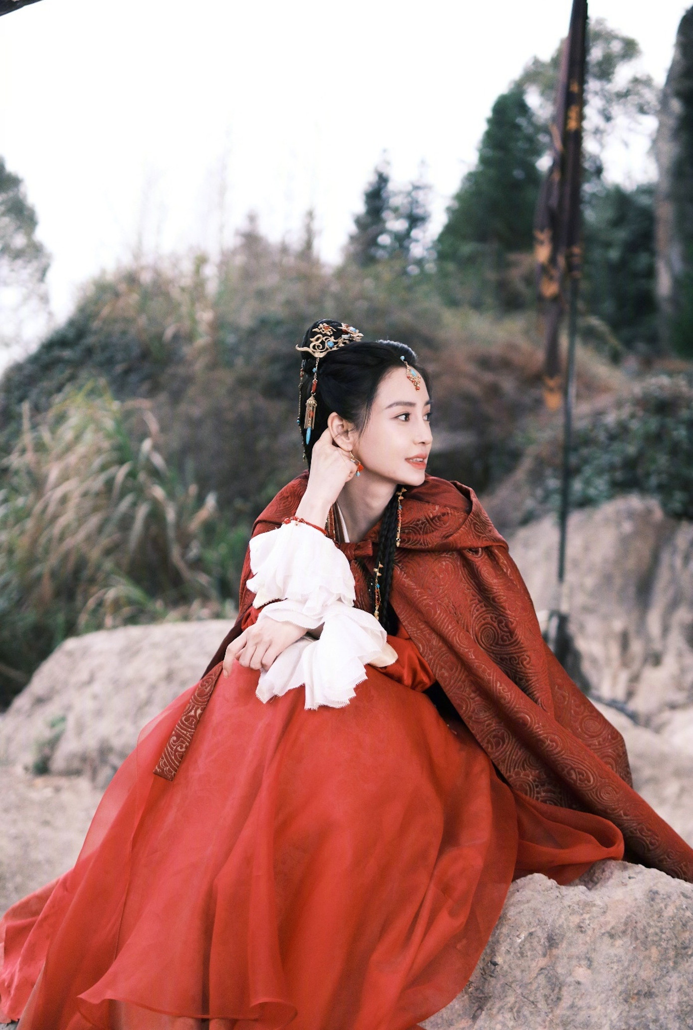 Angelababy được khen ngợi về tạo hình trong Tương tư lệnh. Ảnh: Weibo.