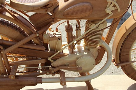 Chiêm ngưỡng chiếc mô tô bằng gỗ siêu độc ảnh 7