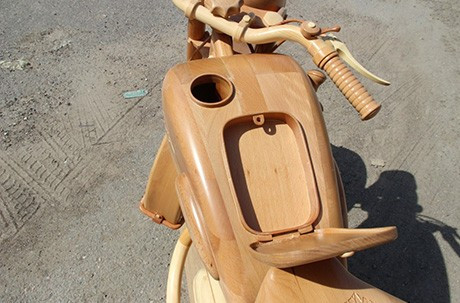 Chiêm ngưỡng chiếc mô tô bằng gỗ siêu độc ảnh 11