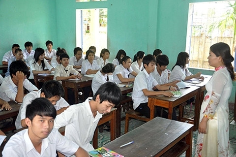 Một lớp học của Trường tư thục Hà Huy Tập