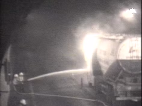 Ảnh vụ cháy do camera ghi lại