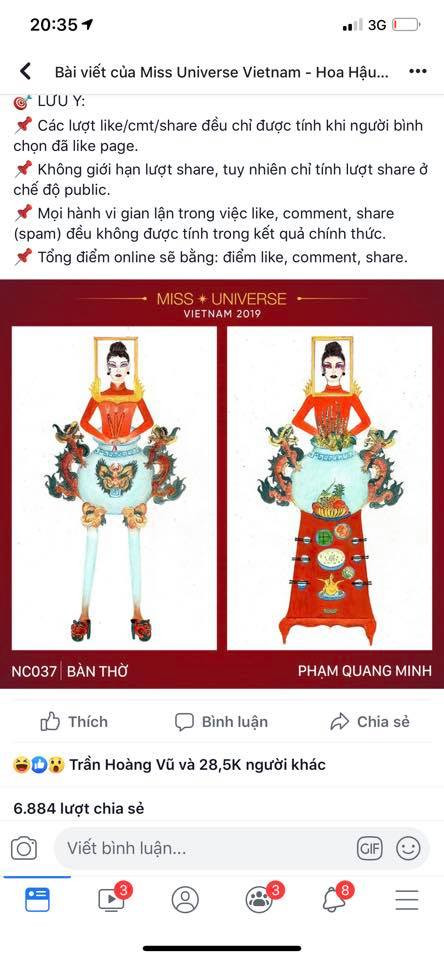 Tác giả trang phục cho Hoàng Thuỳ lấy ý tưởng bàn thờ thừa nhận thiết kế bị lố ảnh 1