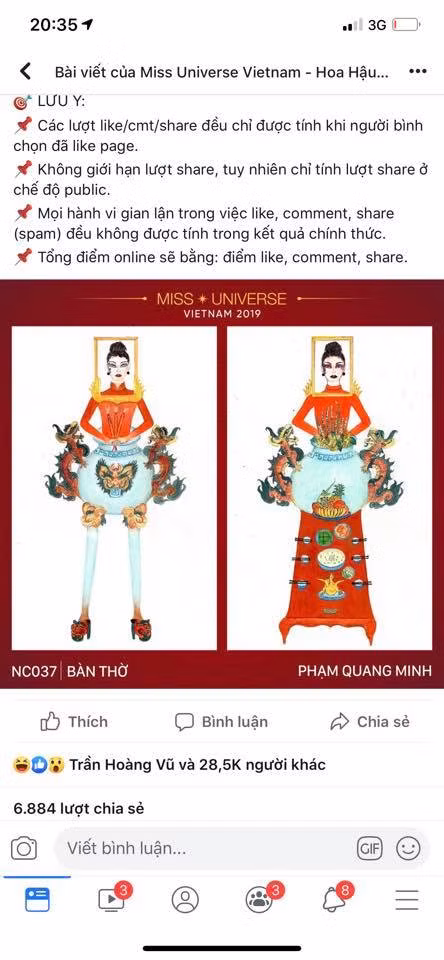 Tác giả trang phục cho Hoàng Thuỳ lấy ý tưởng bàn thờ thừa nhận thiết kế bị lố ảnh 1