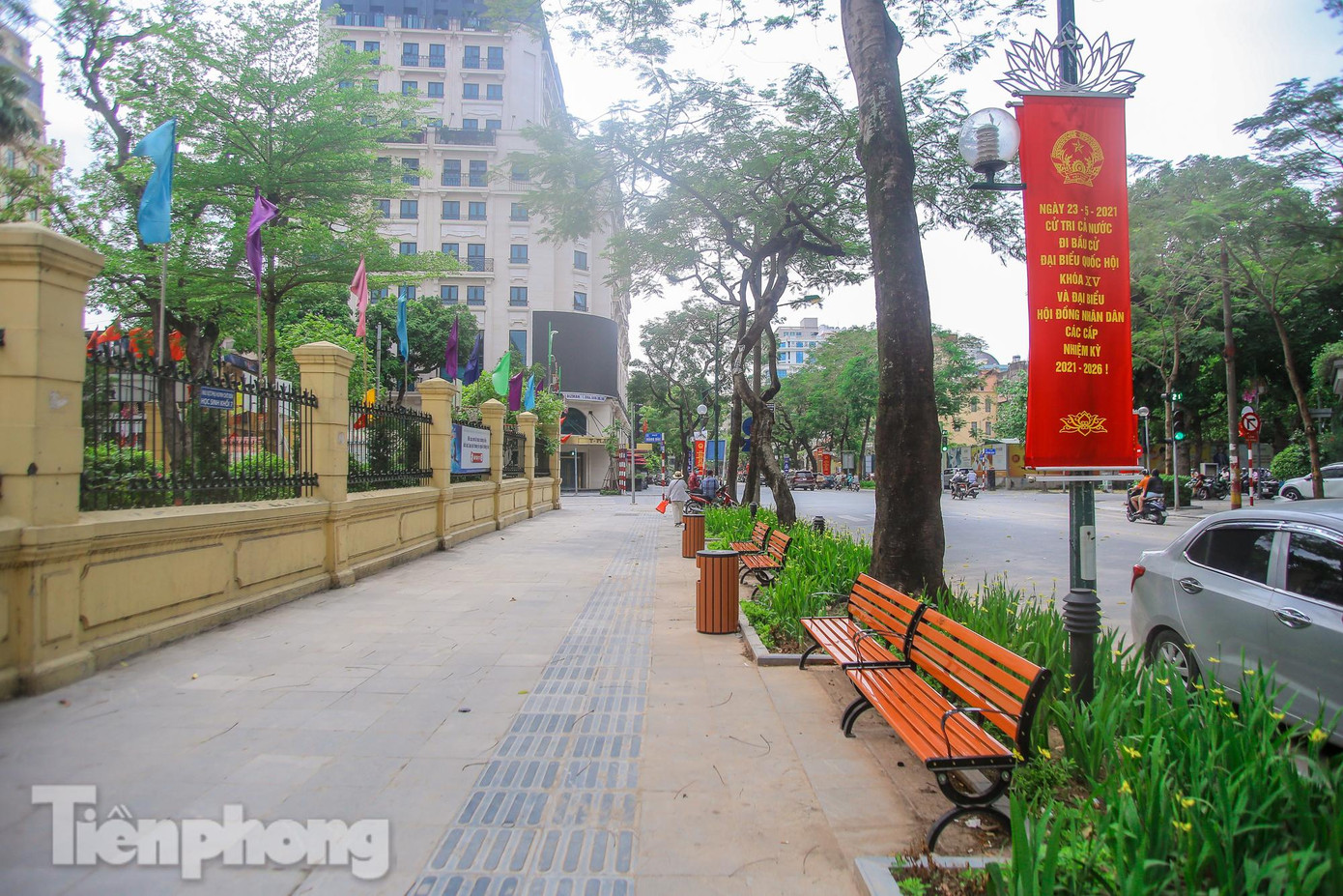 Không gian, cảnh quan được cải tạo rõ rệt, thoáng đãng và xanh sạch hơn.