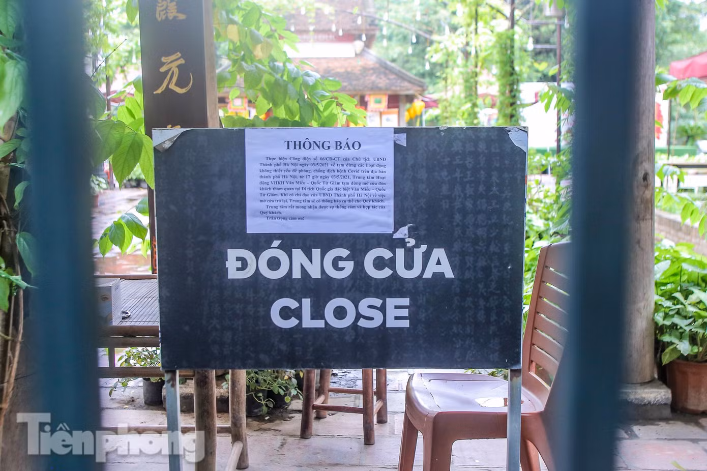 Di tích thông báo sẽ mở cửa hoạt động trở lại khi có chỉ đạo mới của UBND thành phố Hà Nội.