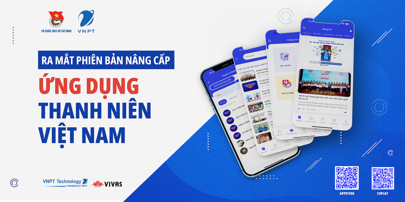 Phiên bản nâng cấp Ứng dụng Thanh niên Việt Nam chính thức ra mắt ngày 19/5