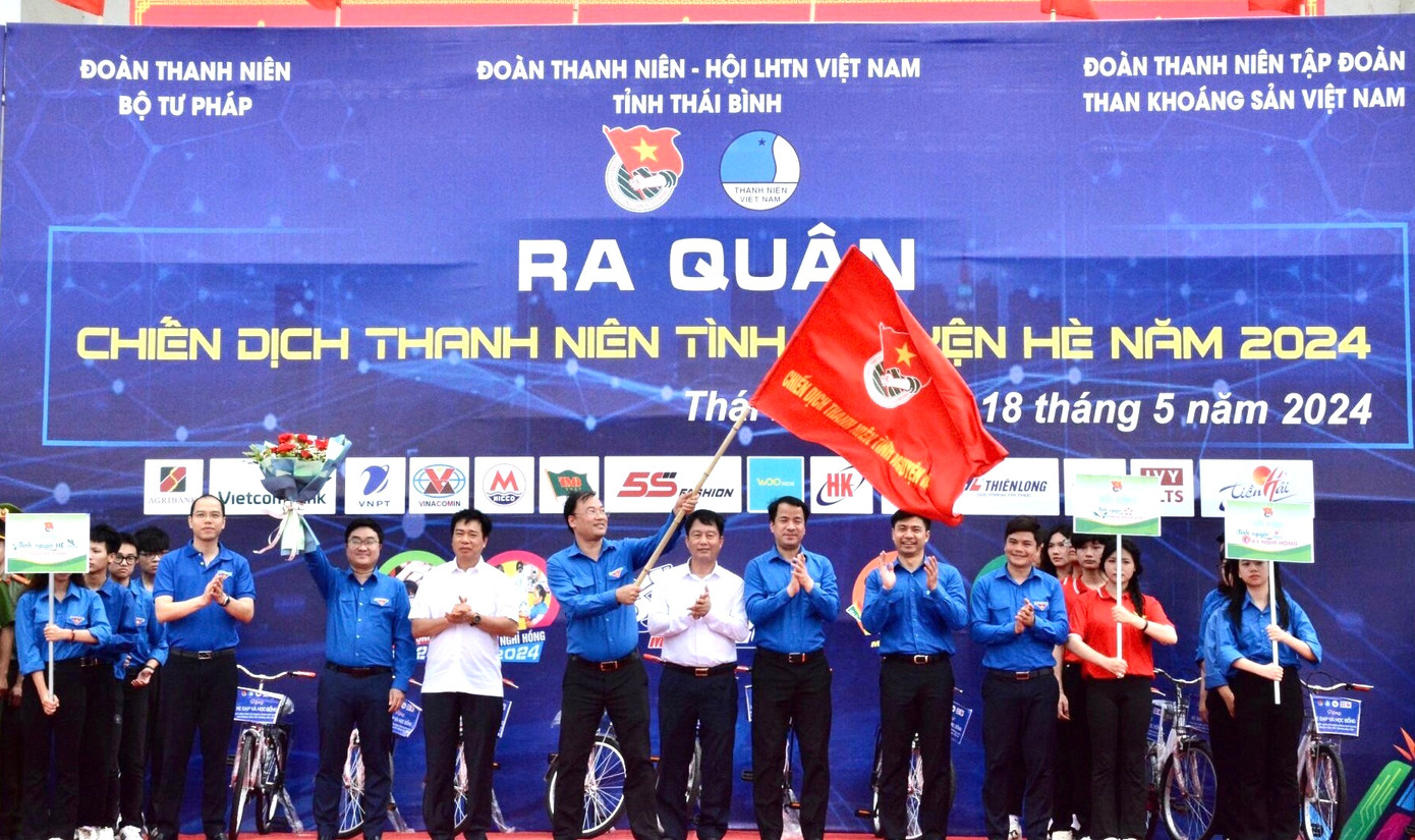 Tỉnh Đoàn Thái Bình ra quân Chiến dịch Thanh niên tình nguyện hè năm 2024. Tỉnh Đoàn Thái Bình ra quân Chiến dịch Thanh niên tình nguyện hè năm 2024.