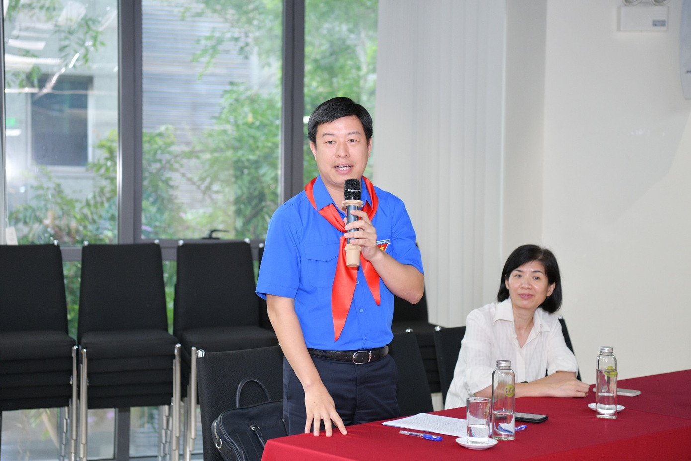 Anh Lê Hải Long - Trưởng ban Công tác thiếu nhi T.Ư Đoàn, Phó Chủ tịch thường trực Hội đồng Đội T.Ư trao đổi tại chương trình. Ảnh: Phạm Trường Anh Lê Hải Long - Trưởng ban Công tác thiếu nhi T.Ư Đoàn, Phó Chủ tịch thường trực Hội đồng Đội T.Ư trao đổi tại chương trình. Ảnh: Phạm Trường