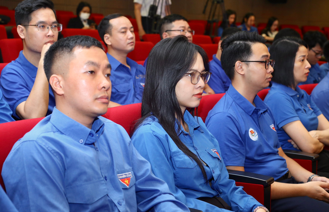 Thanh niên tham gia tọa đàm tại điểm cầu Hà Nội.