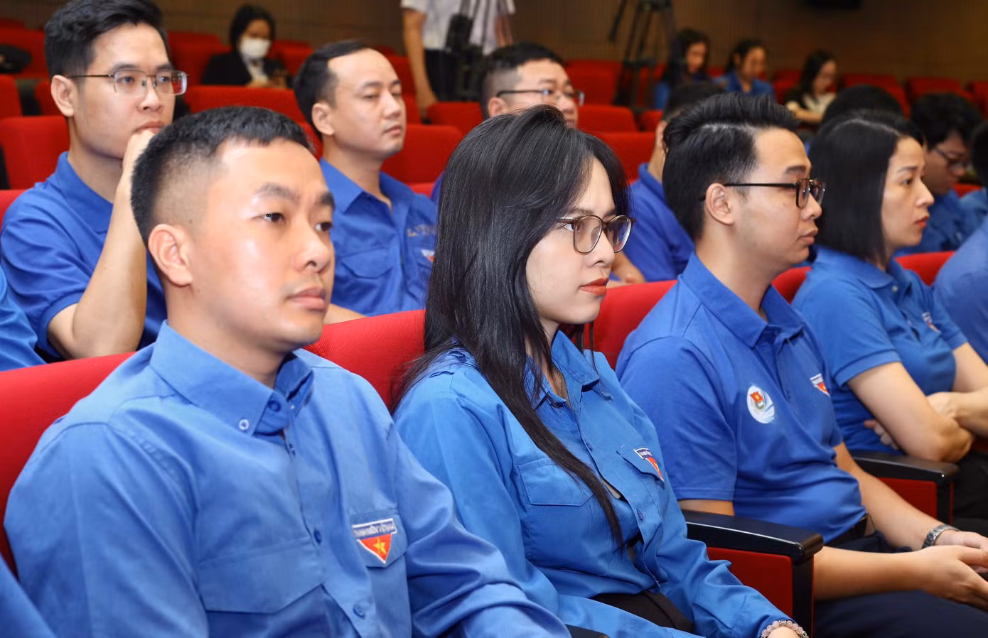 Thanh niên tham gia tọa đàm tại điểm cầu Hà Nội.
