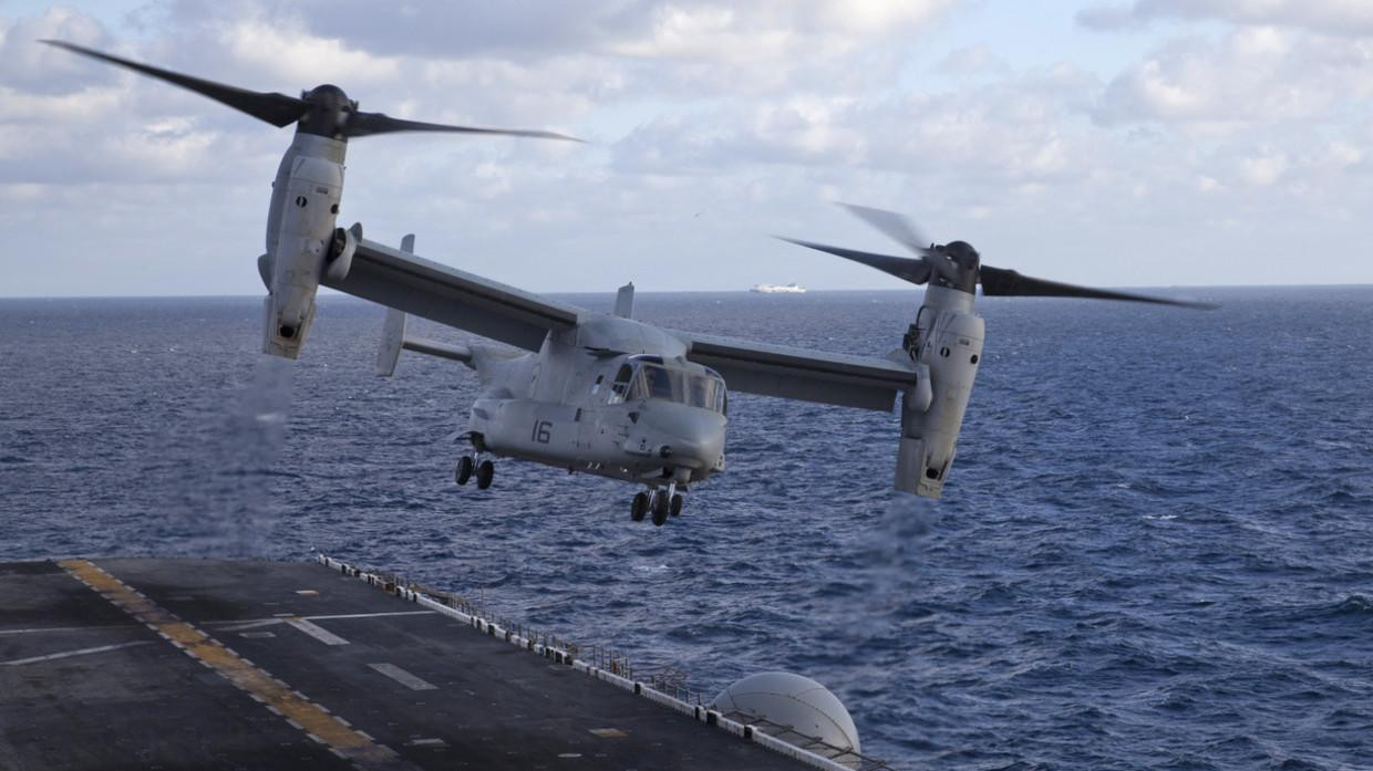 Trực thăng lưỡng thể MV-22B Osprey. Ảnh: Getty Trực thăng lưỡng thể MV-22B Osprey. Ảnh: Getty
