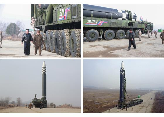 Trực tiếp giám sát vụ thử, Chủ tịch Kim nhấn mạnh đất nước của ông “sẵn sàng cho cuộc đối đầu lâu dài với Mỹ”, theo hãng thông tấn trung ương Triều Tiên (KCNA). Ảnh: Rodong Sinmun Trực tiếp giám sát vụ thử, Chủ tịch Kim nhấn mạnh đất nước của ông “sẵn sàng cho cuộc đối đầu lâu dài với Mỹ”, theo hãng thông tấn trung ương Triều Tiên (KCNA). Ảnh: Rodong Sinmun