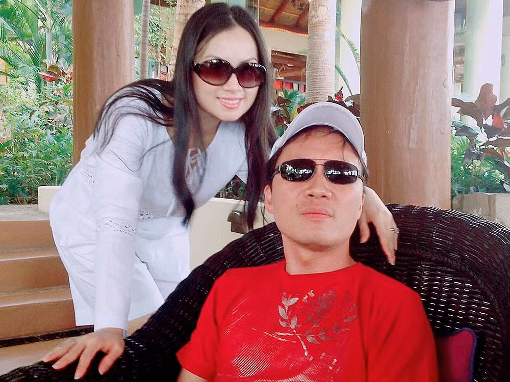 Hà Phương và ông xã Chính Chu.