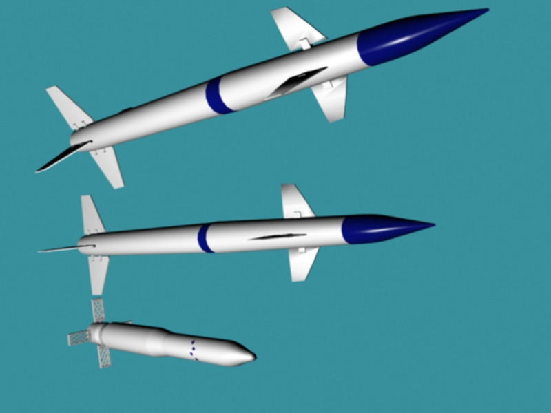 Tên lửa phòng không Tên lửa 9M100; 9М96Е và 9М96Е2 theo mẫu trên triển lãm МАКС-1999 (Model 3D.tech.edu)