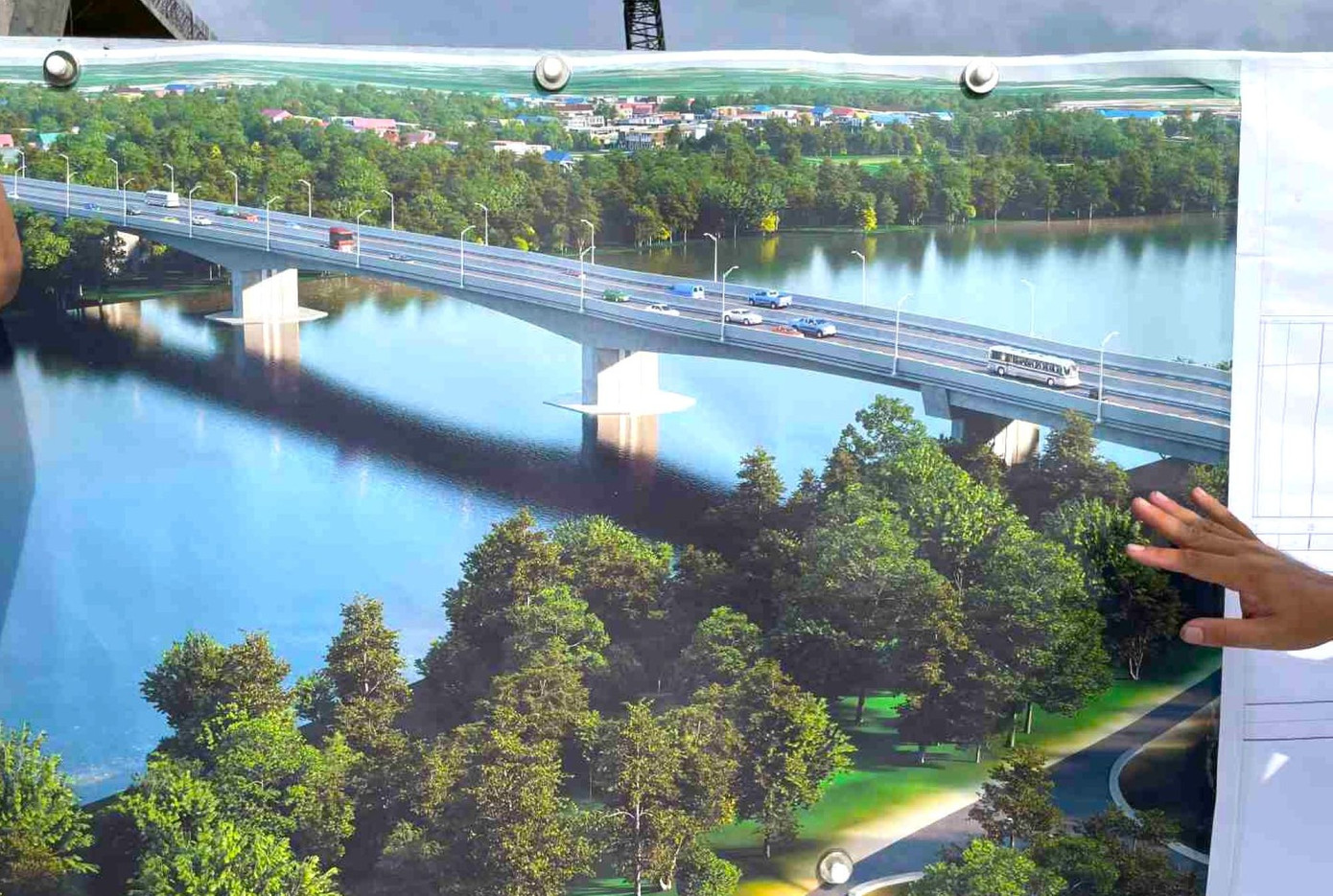 Phối cảnh cầu Bình Gởi Phối cảnh cầu Bình Gởi