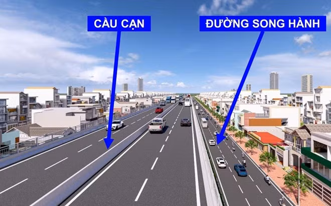 Phối cảnh cầu cạn trên tuyến Quốc lộ 13 đoạn qua TPHCM