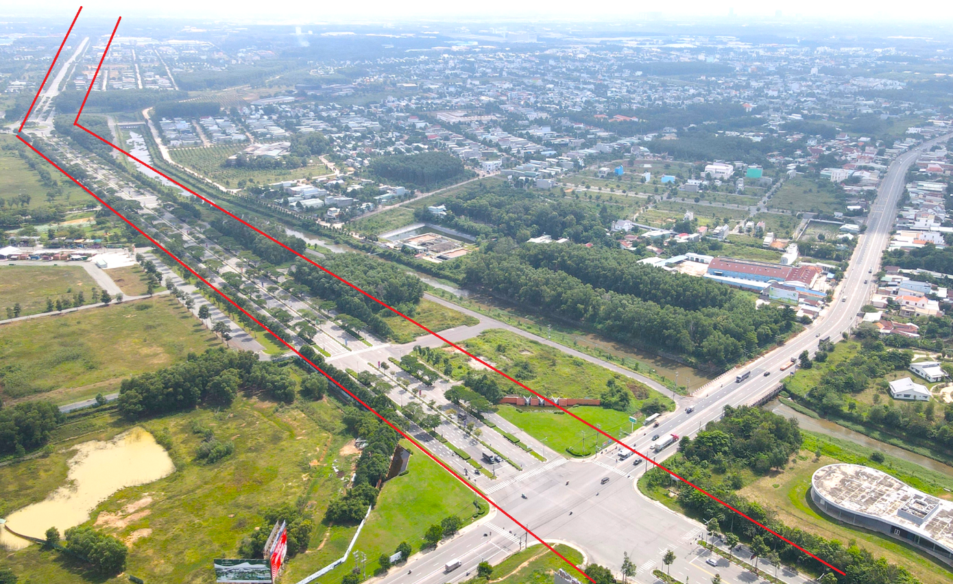 Dự án đường Vành đai 4 TPHCM qua tỉnh Bình Dương, đoạn trùng với đường NE2 Dự án đường Vành đai 4 TPHCM qua tỉnh Bình Dương, đoạn trùng với đường NE2