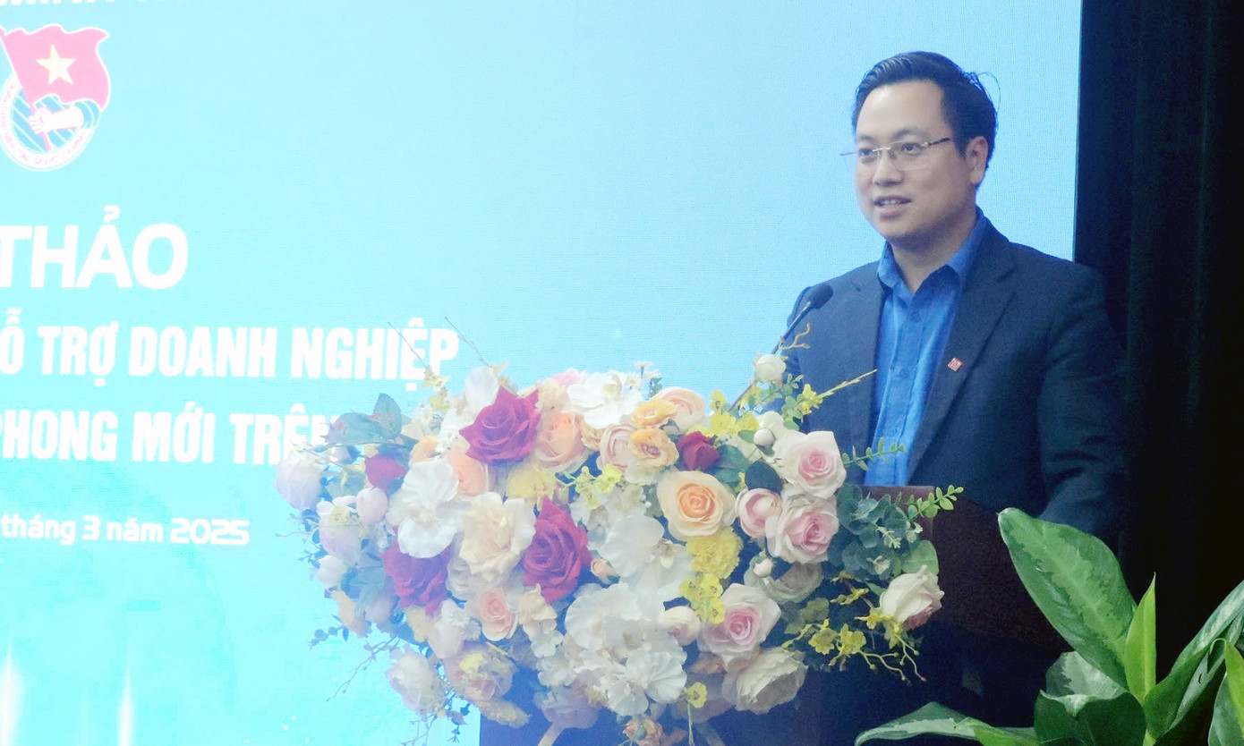 Anh Trần Quang Hưng phát biểu tại chương trình. Ảnh: BTC