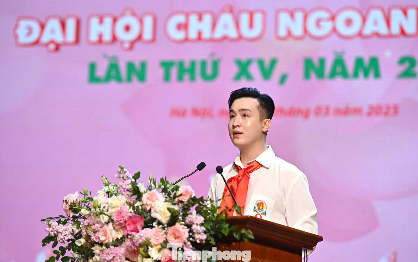 Anh Đào Đức Việt - Phó Bí thư Thành Đoàn, Chủ tịch Hội đồng Đội TP Hà Nội phát biểu tại Đại hội. Anh Đào Đức Việt - Phó Bí thư Thành Đoàn, Chủ tịch Hội đồng Đội TP Hà Nội phát biểu tại Đại hội.