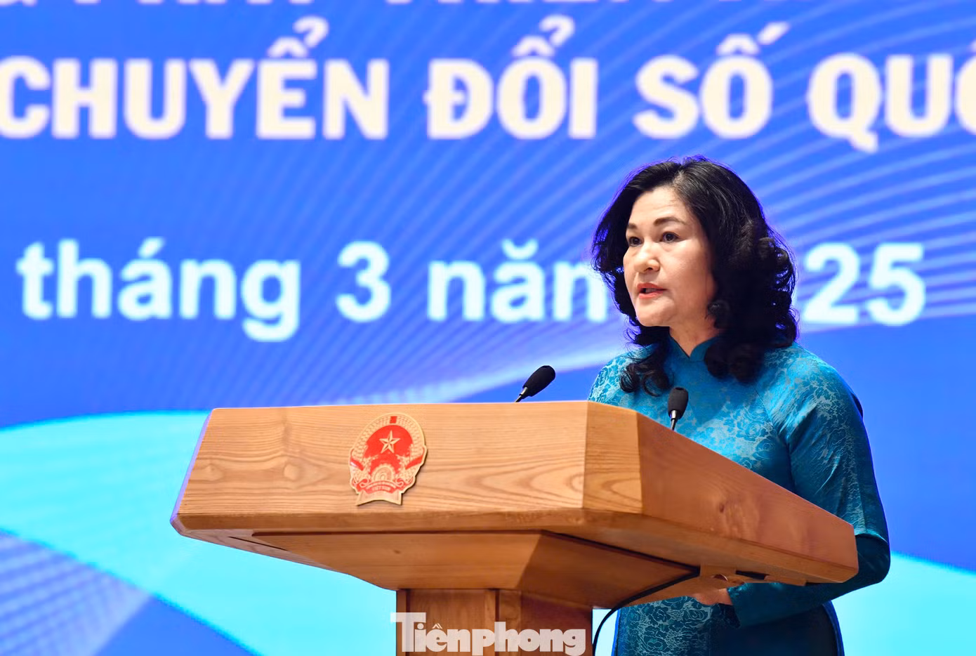 Thứ trưởng Bộ Nội vụ Nguyễn Thị Hà phát biểu tại chương trình.