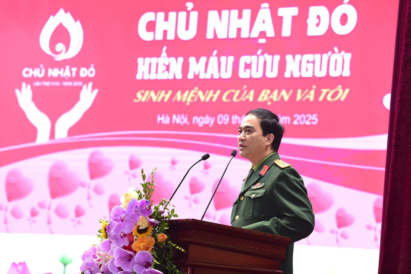 Đại tá PGS.TS Vũ Ngọc Lâm phát biểu tại chương trình. Ảnh: Xuân Tùng