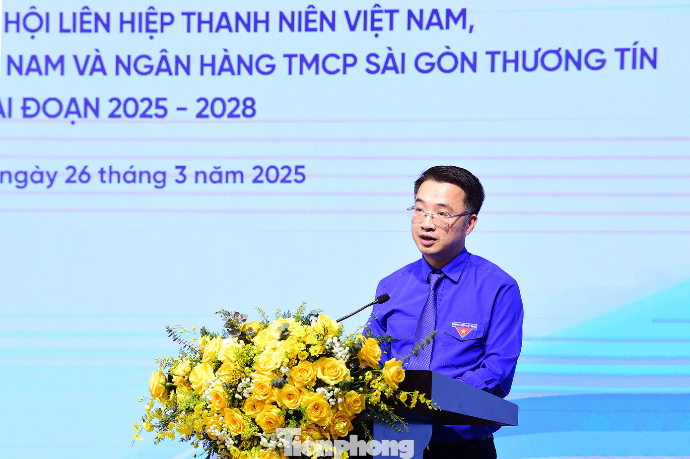 Anh Nguyễn Tường Lâm phát biểu tại chương trình. Ảnh: Xuân Tùng