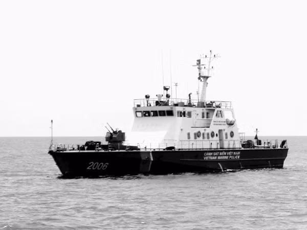 Tàu CSB trên đường tuần tra	Ảnh: Hải Anh