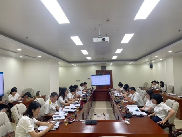 Toàn cảnh Hội nghị rà soát quy trình tiếp nhận, giải quyết và trả kết quả giải quyết thủ tục hành chính (TTHC) thuế theo cơ chế một cửa, một cửa liên thông (Quy trình một cửa).