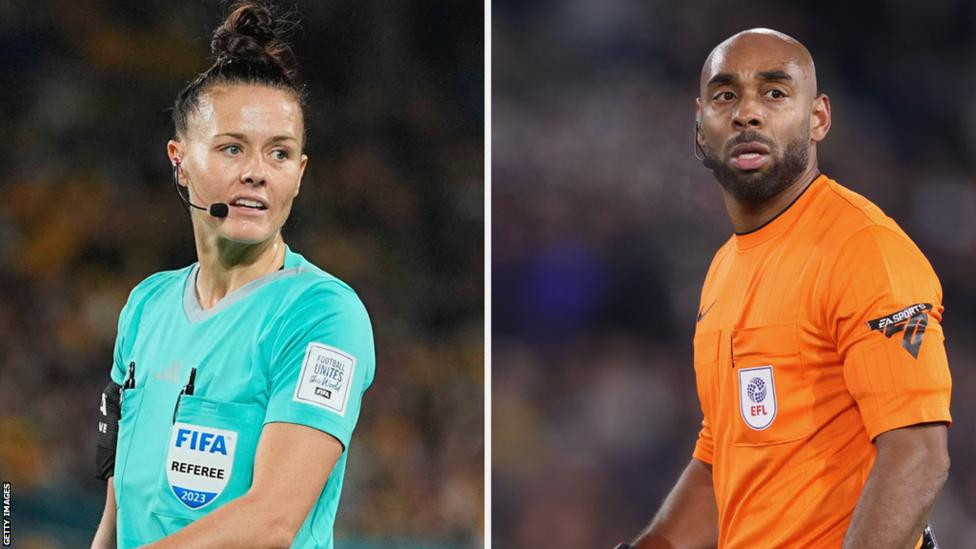 Trọng tài Rebecca Welch (trái) và Sam Allison (phải) sẽ có lần đầu tiên bắt chính ở Ngoại hạng Anh (Ảnh: Getty). Trọng tài Rebecca Welch (trái) và Sam Allison (phải) sẽ có lần đầu tiên bắt chính ở Ngoại hạng Anh (Ảnh: Getty).