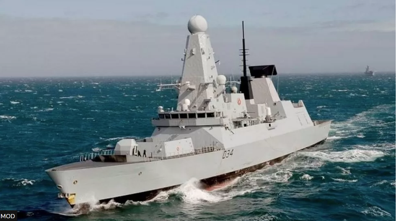 Tàu khu trục HMS Diamond của Hải quân Hoàng gia Anh (Ảnh: Bộ quốc phòng Anh).