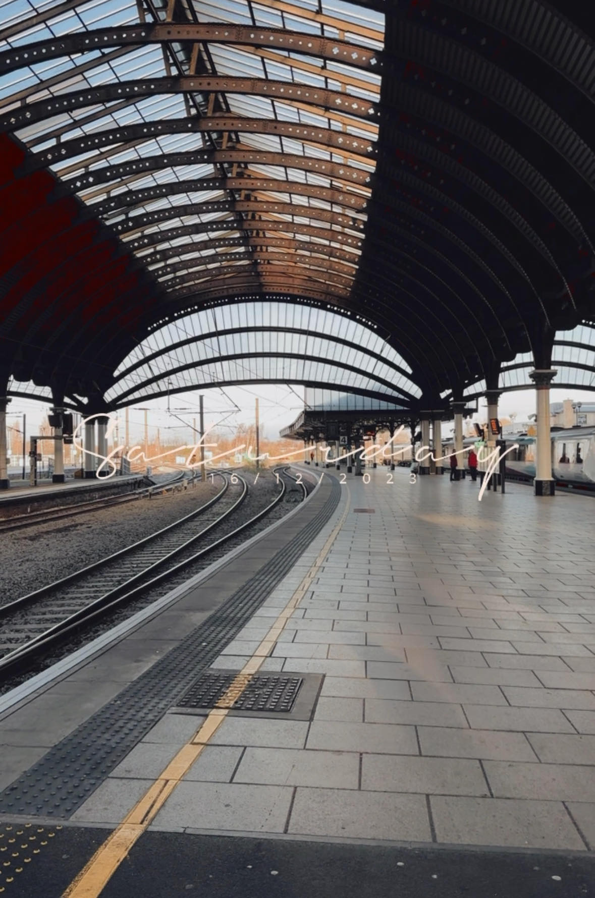 Một số đường tàu tại ga tàu York. Một số đường tàu tại ga tàu York.