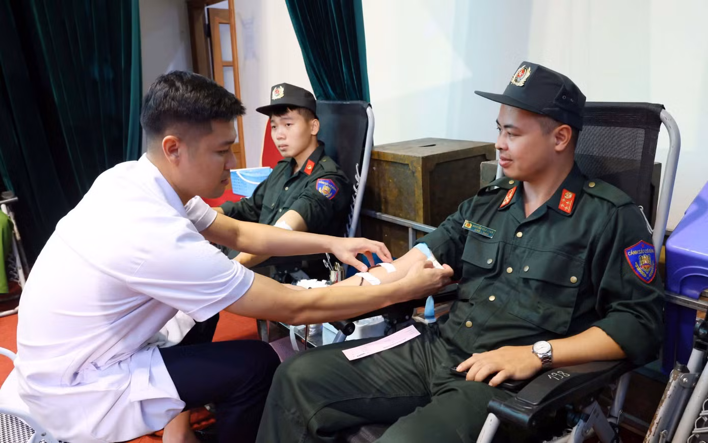 Hành trình "Giọt máu nghĩa tình" sẽ được tổ chức với 13 buổi tại 12 điểm thuộc CATP, Công an cấp huyện và các đơn vị khác trong gần 2 tháng (từ ngày 22/8 đến 16/10).