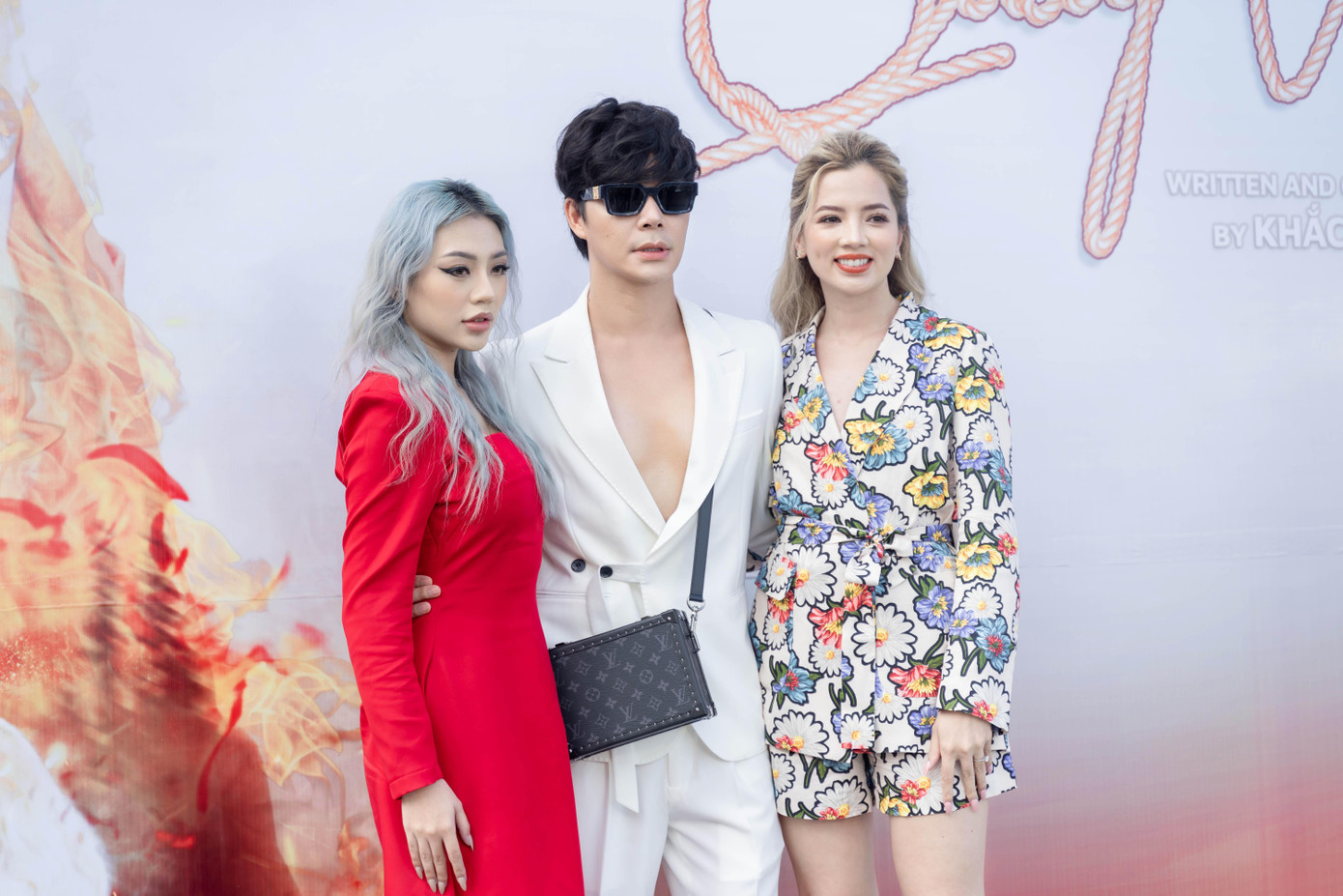 Nathan Lee cùng Huyền Cadie và Maya Hồ.