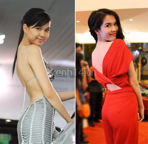 Phong cách khoe lưng có lẽ vẫn không đổi khác, nhưng gout thời trang cùng diện mạo thay đổi khiến Ngọc Trinh trở nên quyến rũ gấp nhiều lần xưa kia