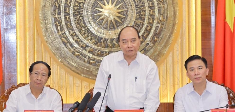 Chủ tịch nước Nguyễn Xuân Phúc phát biểu tại buổi làm việc