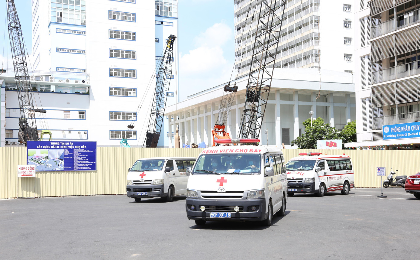 Lên đường đến BV dã chiến điều trị COVID-19 ở khu tái định cư Thủ Thiêm với quy mô 1.600 giường chiều nay 11/7