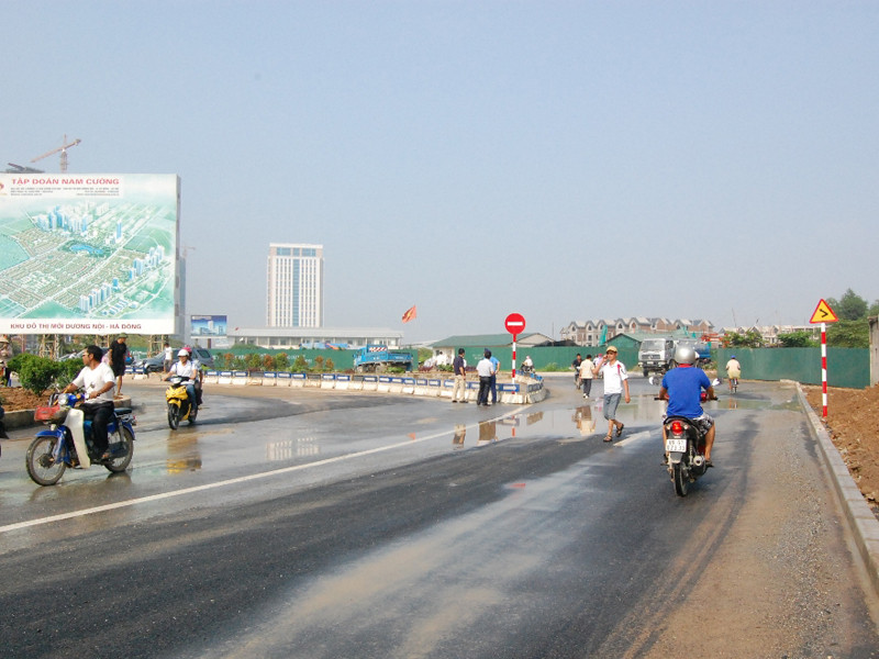 Đoạn đường tránh được thông xe sáng nay (25-8)