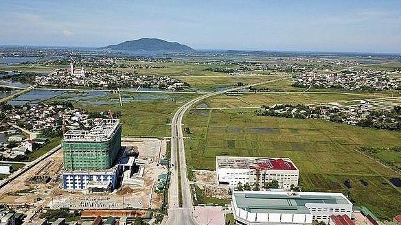 Dự án Khu đô thị mới 2 bên đường Ngô Quyền, xã Thạch Trung (TP Hà Tĩnh) do Công ty Cổ phần Kosy làm chủ đầu tư. Ảnh minh họa.