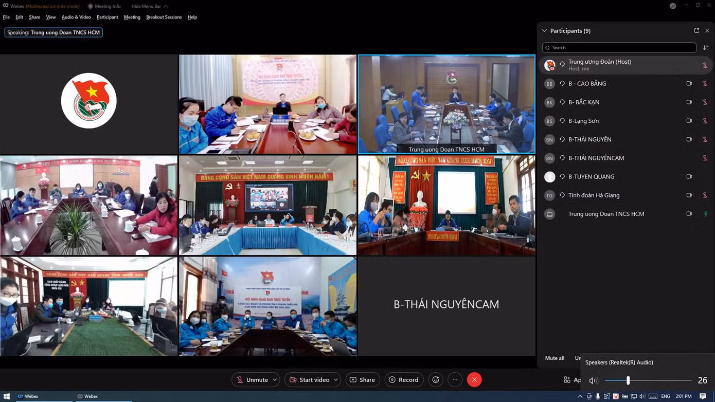 Hội nghị diễn ra dưới hình thức trực tuyến
