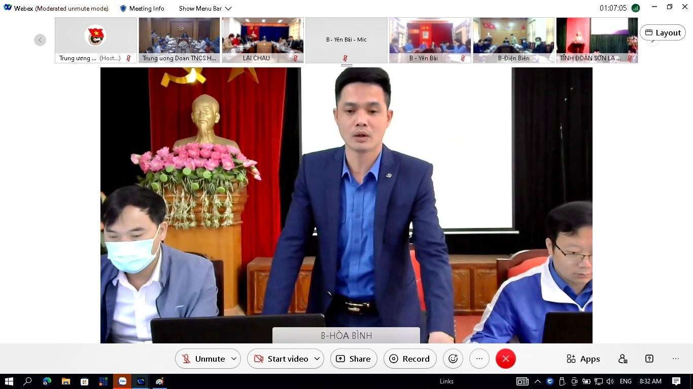 Đại diện các tỉnh, thành đoàn trong Cụm miền núi Tây Bắc bộ trao đổi tại hội nghị Đại diện các tỉnh, thành đoàn trong Cụm miền núi Tây Bắc bộ trao đổi tại hội nghị