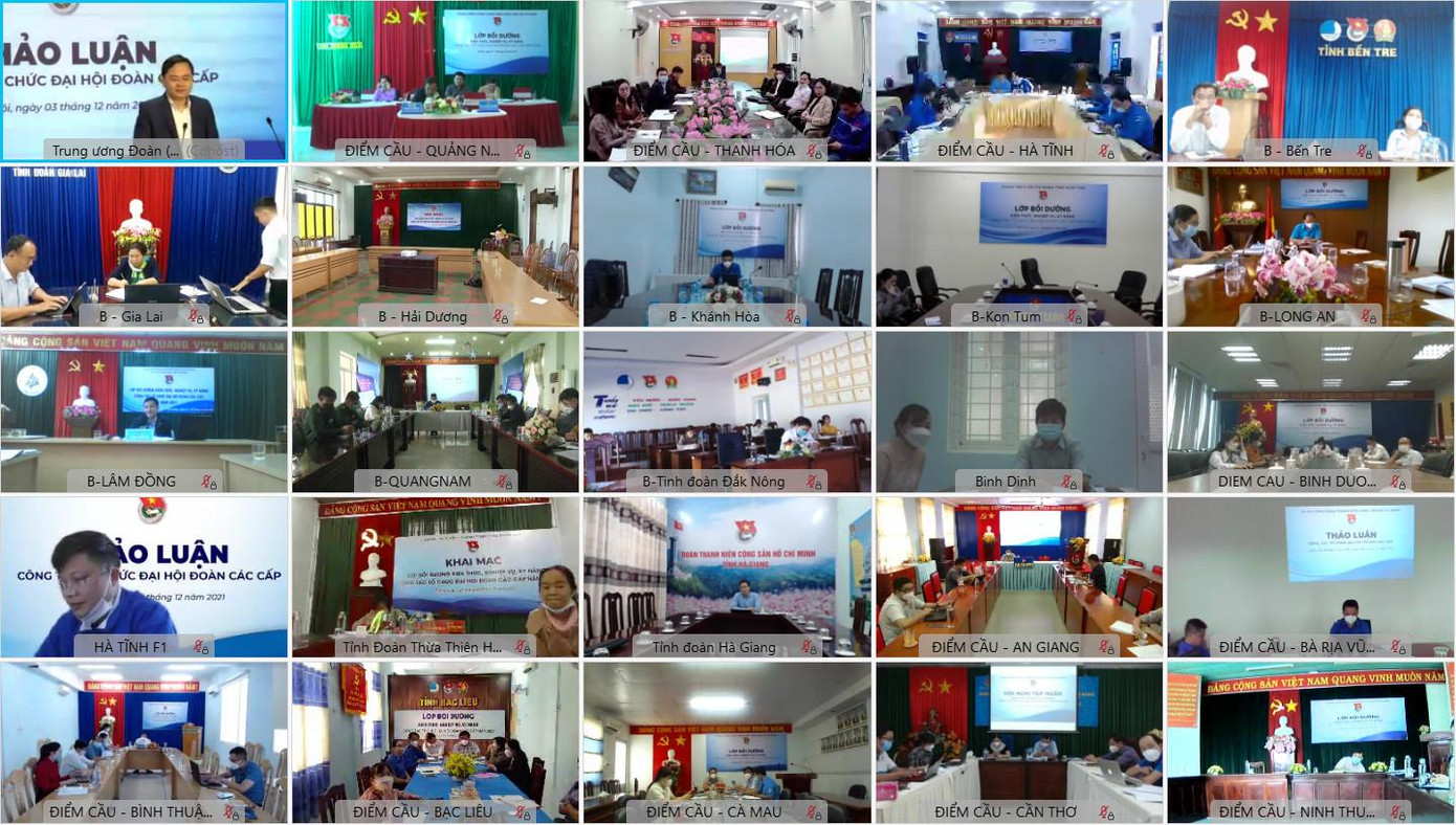 Chương trình tập huấn được tổ chức dưới hình thức trực tuyến