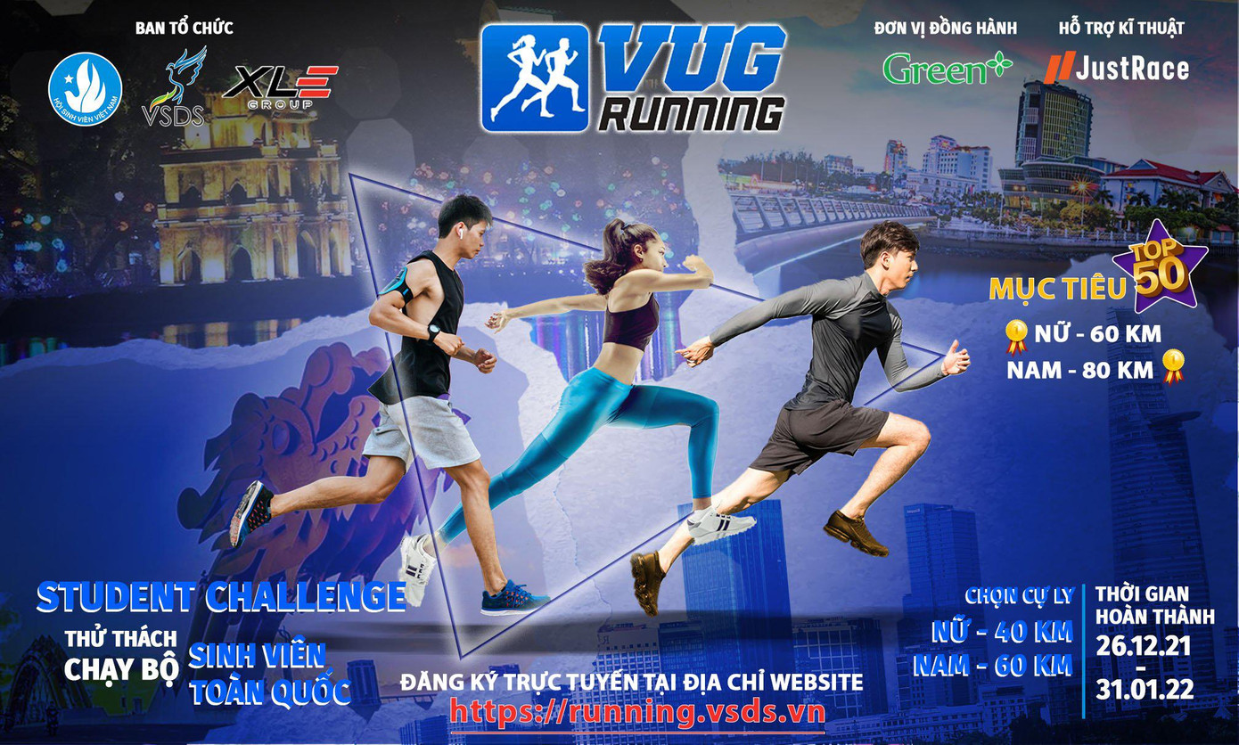 Giải chạy VUG Running kéo dài đến ngày 31/1/2022. Giải chạy VUG Running kéo dài đến ngày 31/1/2022.